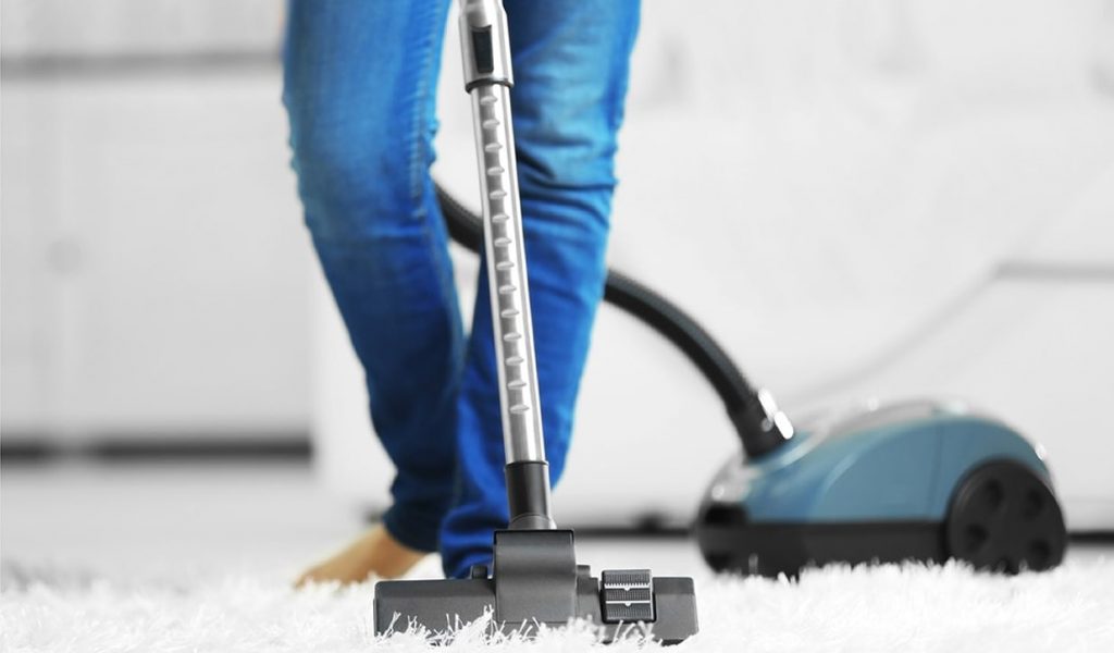 Carpet vacuuming at home