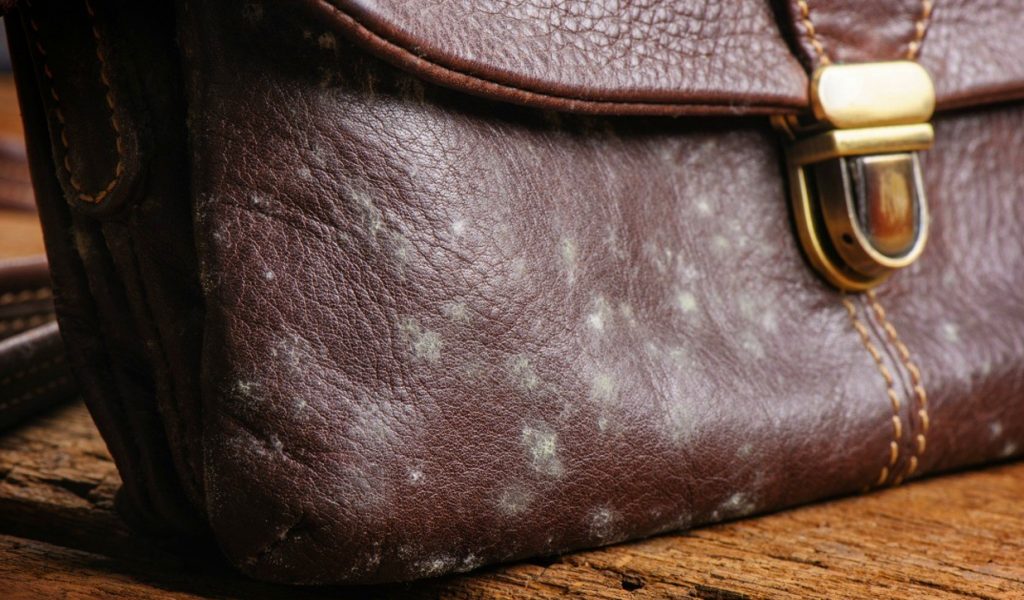 Remove mould mildew while cleaning leather bags