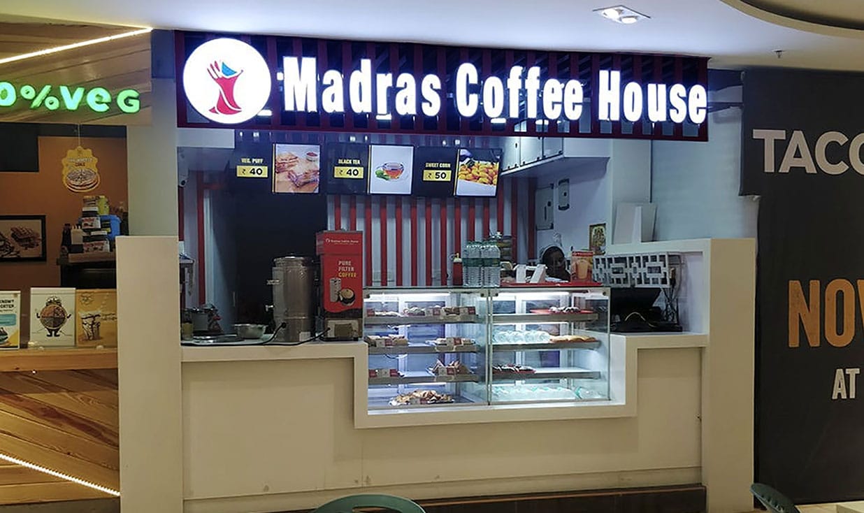 Madras coffee house is a franchise business in Tamil Nadu